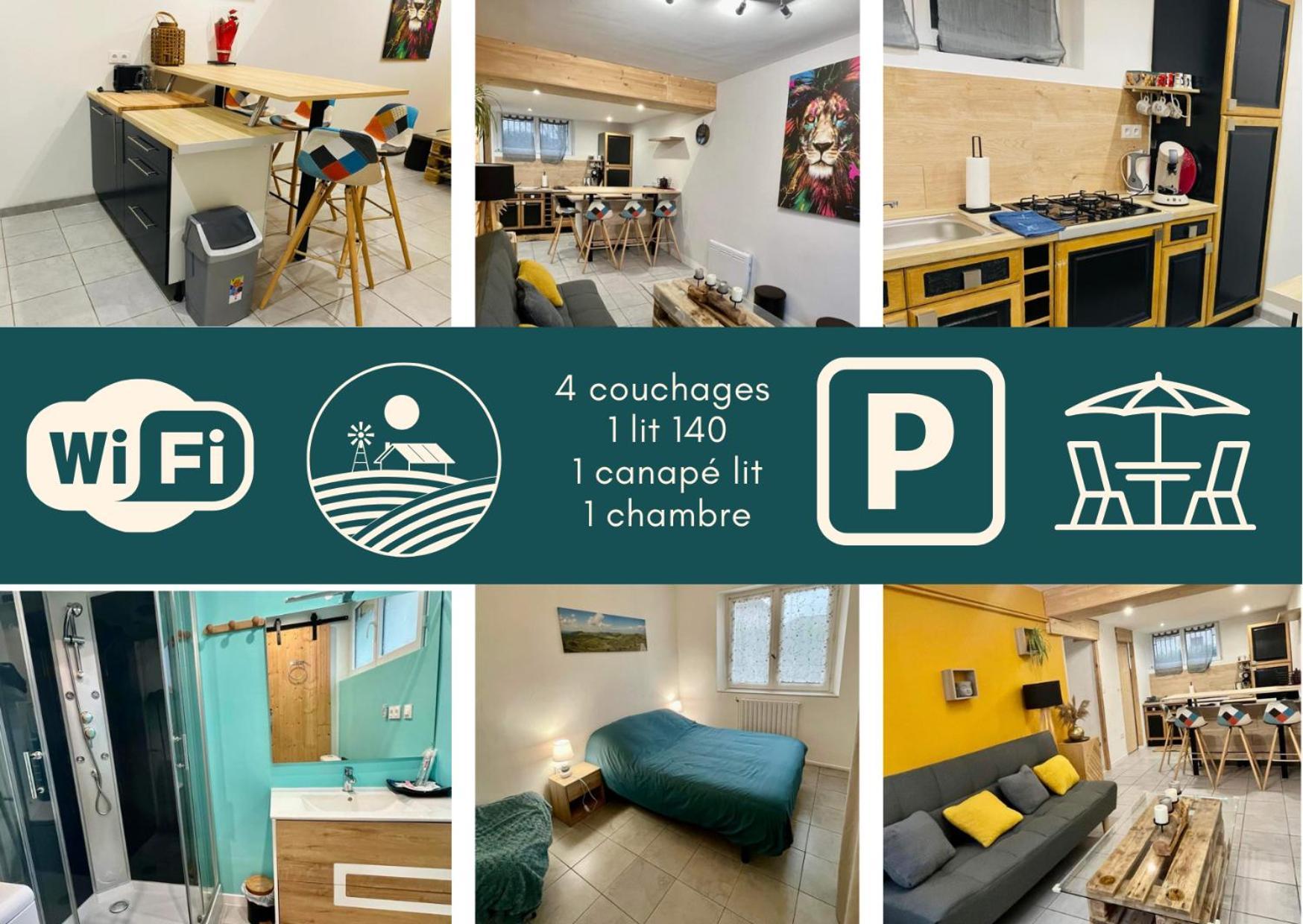 Studio 40M2 Plein Pied Avec Parking Jussac Exterior photo